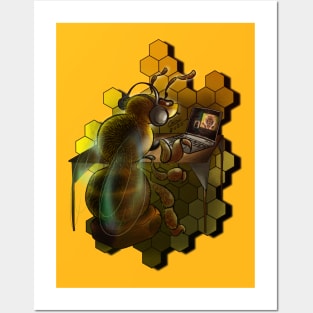 Honey-Office Bee Posters and Art